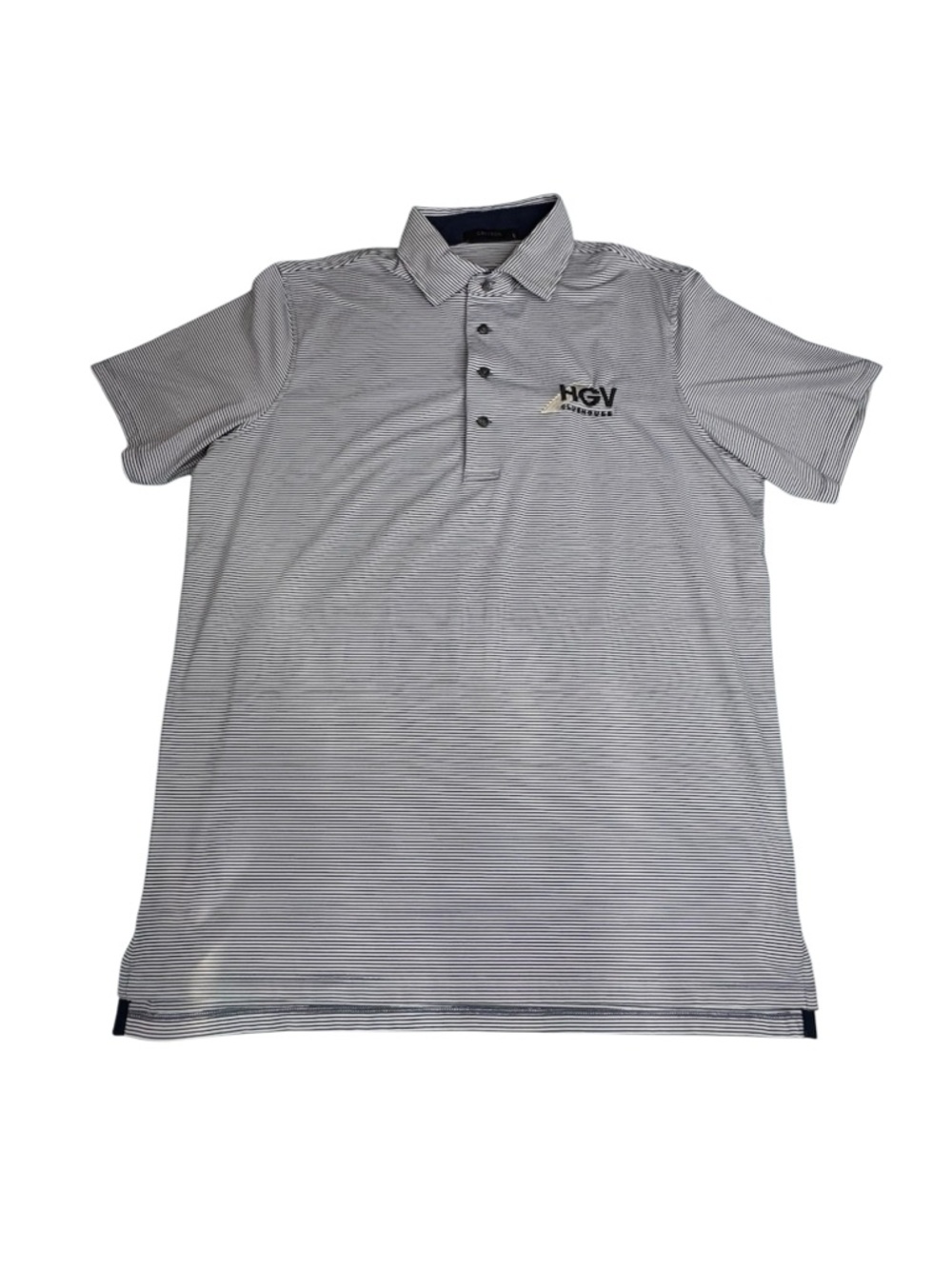 Greyson Men’s L Striped‎ Performance Polo Shirt Golf Outdoor